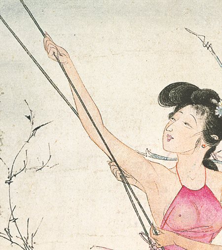 玛沁县-胡也佛的仕女画和最知名的金瓶梅秘戏图